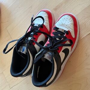 Nike Kids Red and White Sneakers